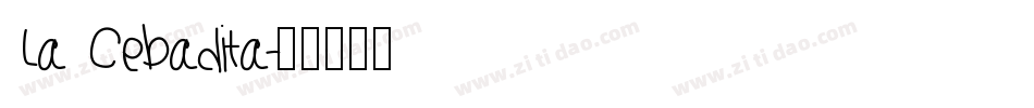 La Cebadita字体转换